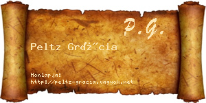 Peltz Grácia névjegykártya